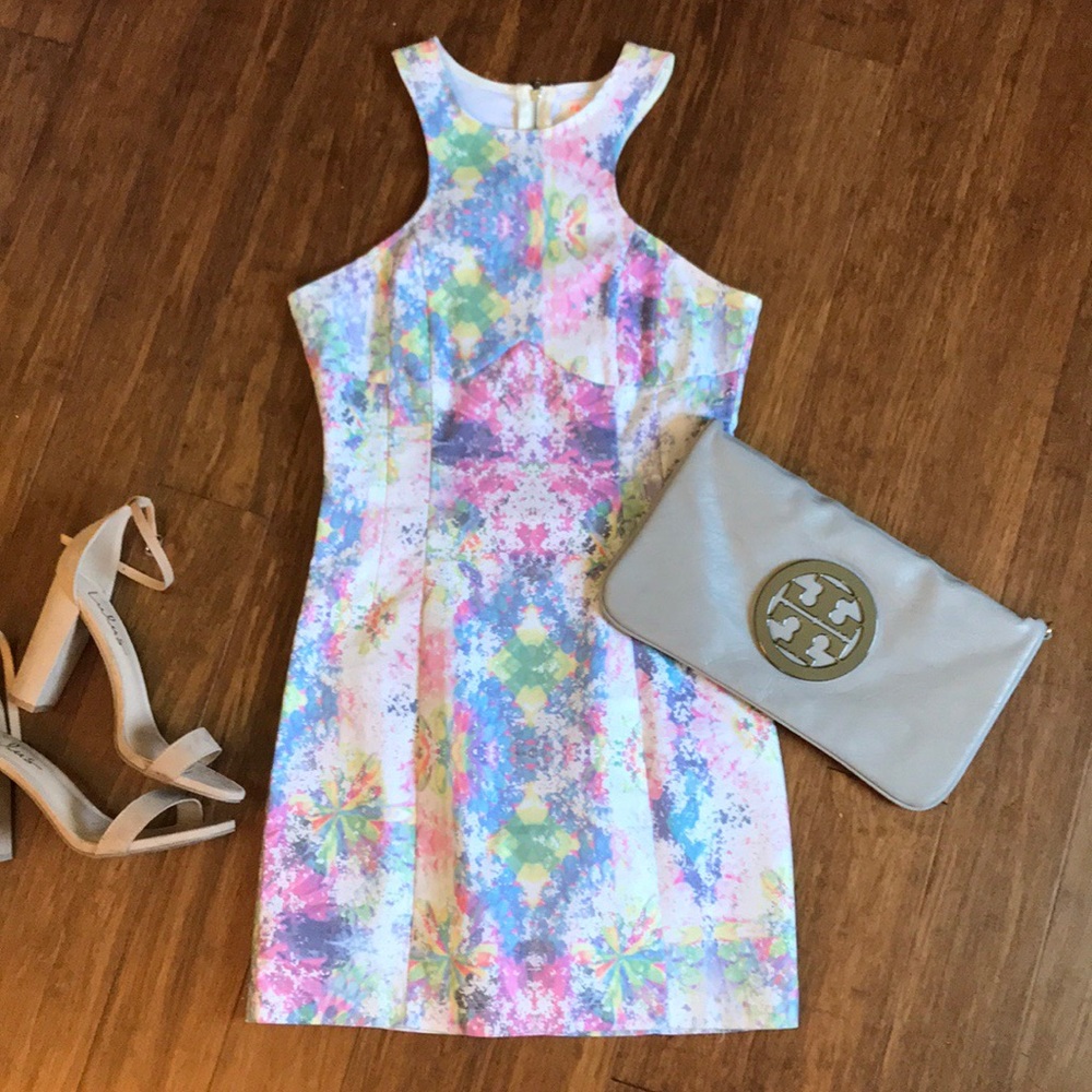 *Lulu’s* Multi-colored Bodycon Mini Dress